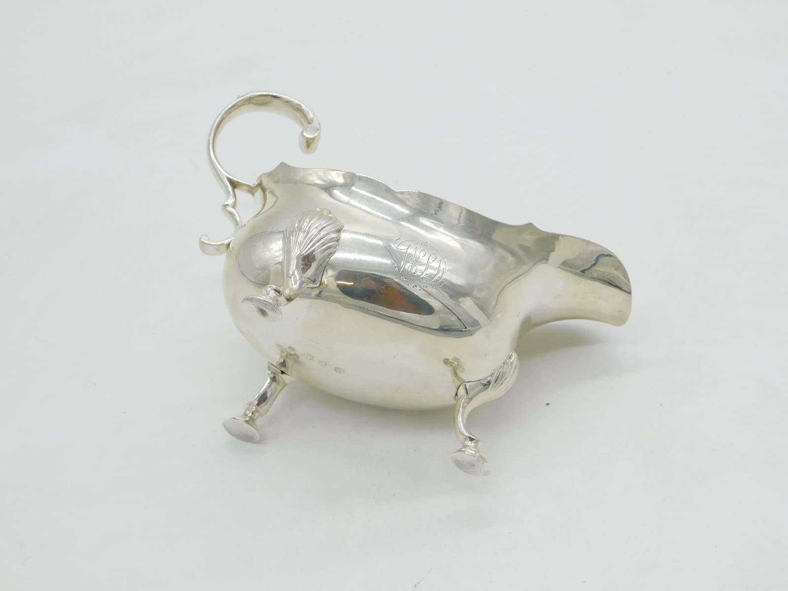 George III Sterling Silver Sauce Boat Antique 1772 London Robert Hennell I 6