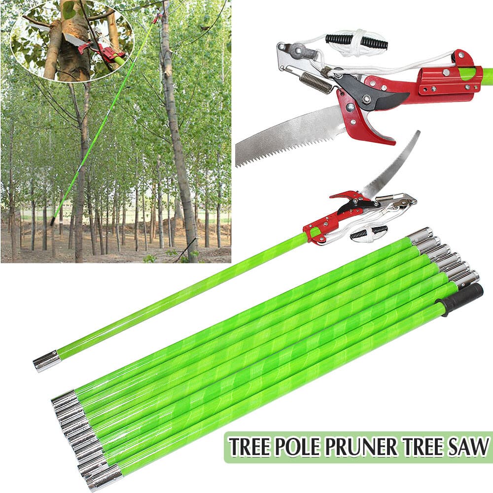 26FT Tree Pole Pruner Tree Saw Outdoor Cutter Trimmer Lopper Branch Limb Pruning 4