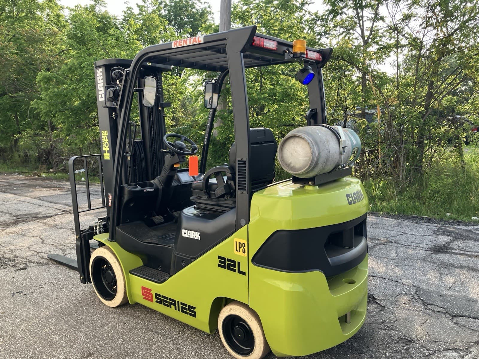 2023 Clark 6500 LB Forklift With Side Shift Triple Mast 4 Ways LPS 6