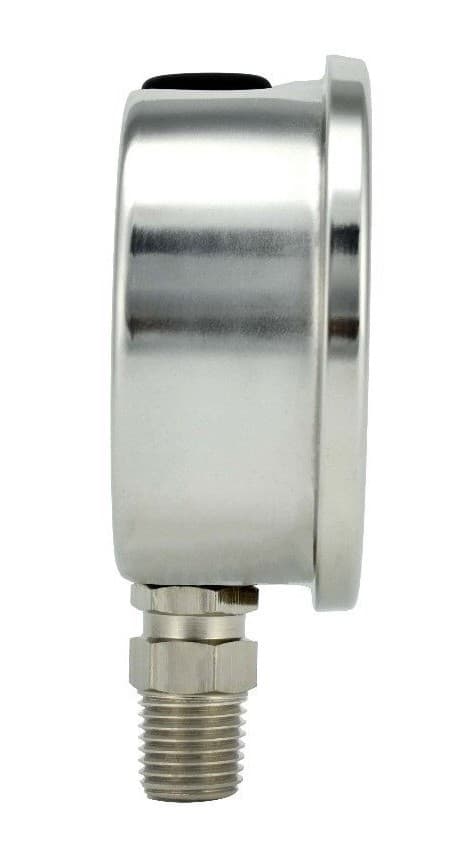 2" Pressure Gauge, Stainless Steel Case, Liquid Filled, Lower Mnt, 200 PSI 4