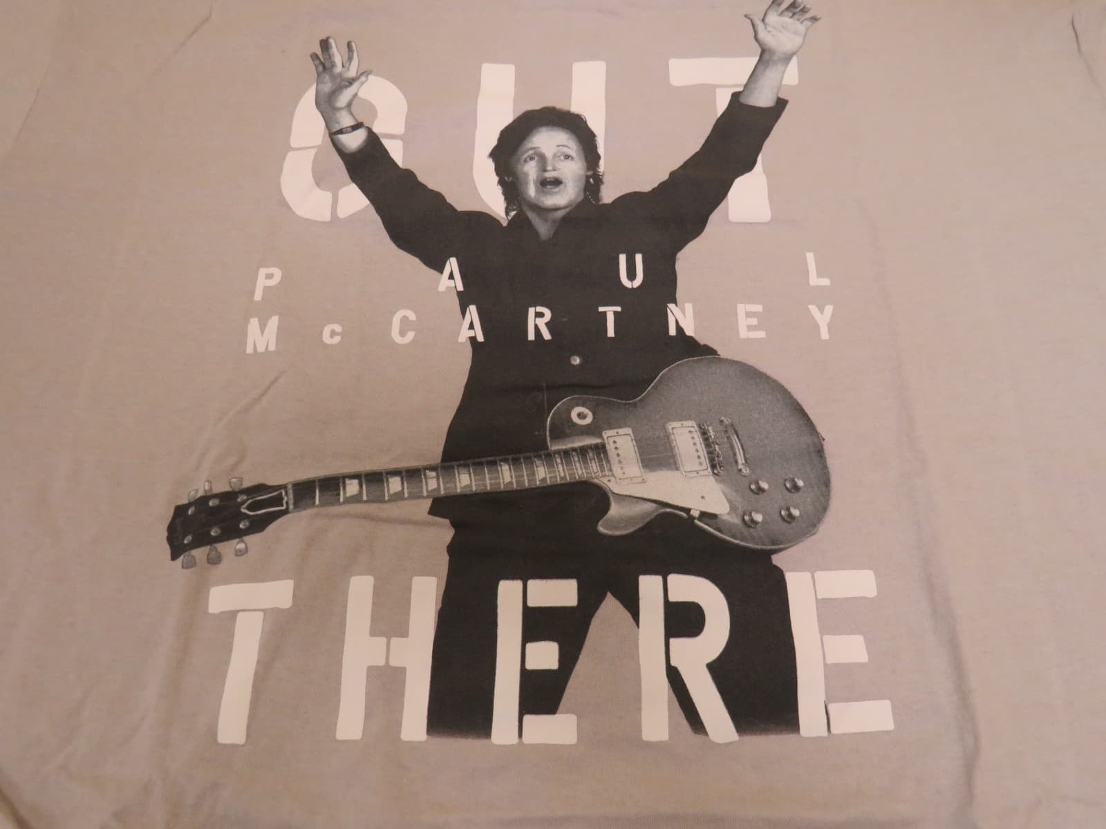 Paul McCartney Out There 2013 Boston MA Grey T Shirt 2XL Concert Tour Beatles 2