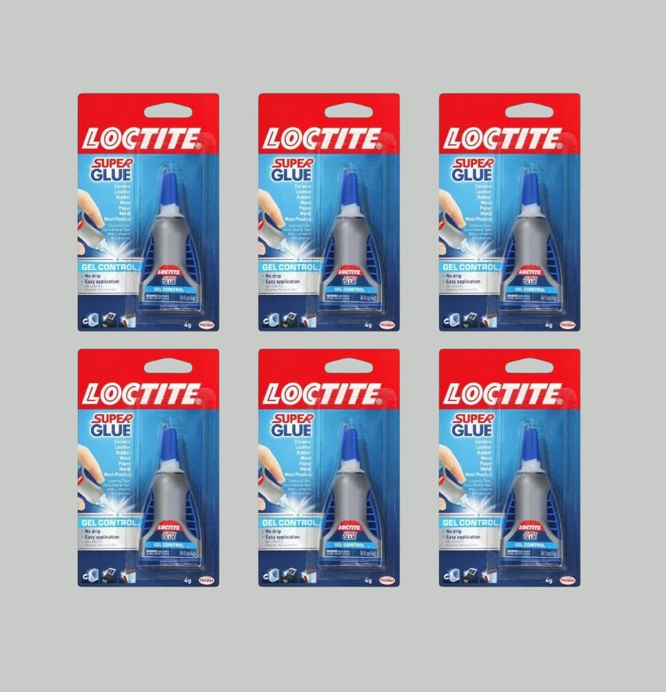 HENKEL LOCTITE Gel Control no Drip Easy Application Super Glue 234790 (6 PACK)