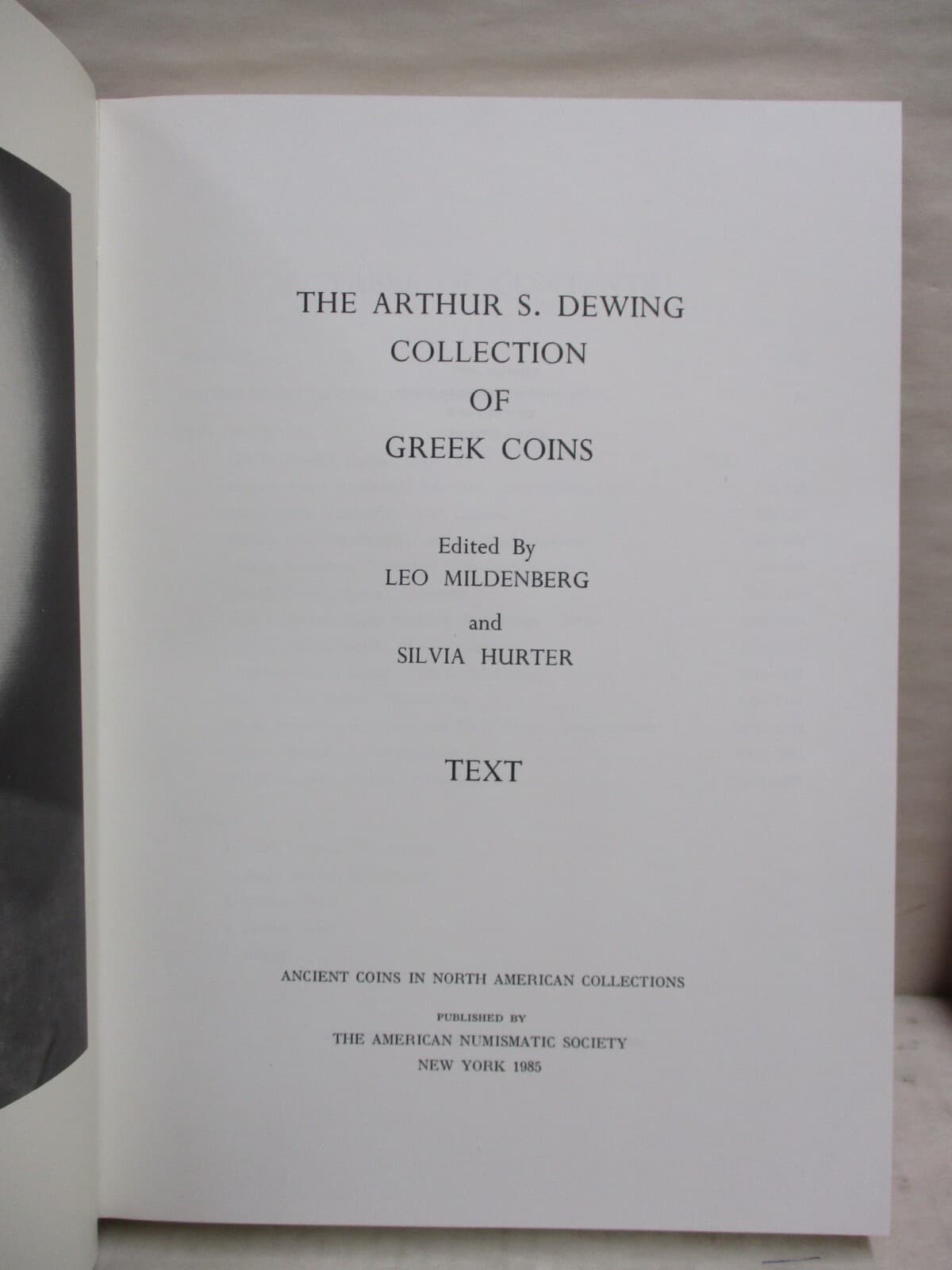 The Arthur S. Dewing Collection of Greek Coins 2 Book Set with Slipcase ANS 1985 3