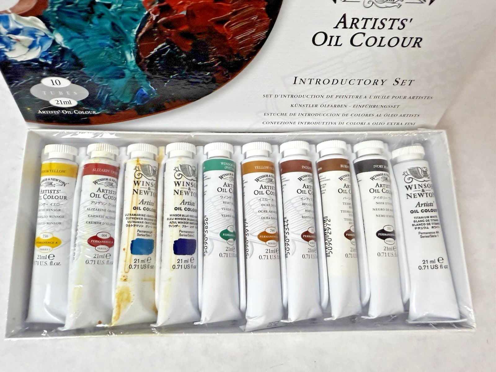 Winsor & Newton Artists Professional Oil Color Introductory Set of 10 NEW IN BOX 2