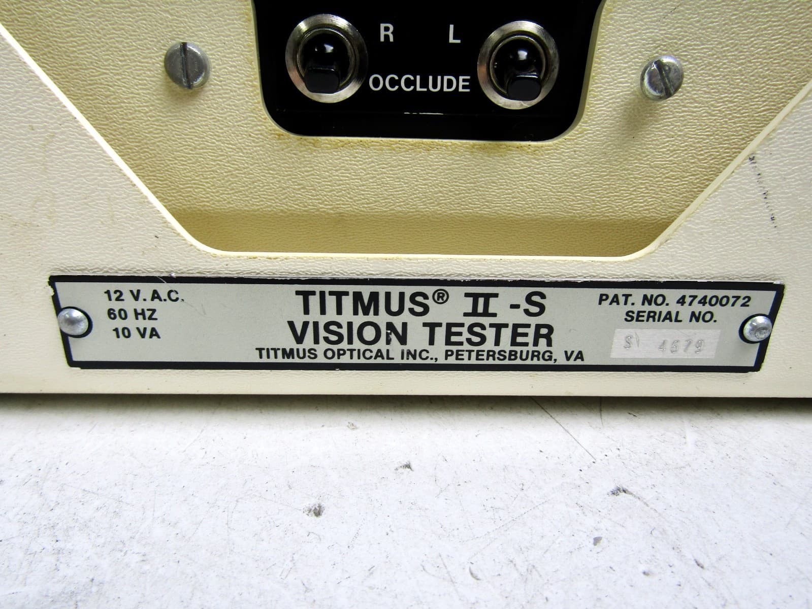Titmus II-S Vision Tester - Portable Model with Case and Accessories - AS IS 2