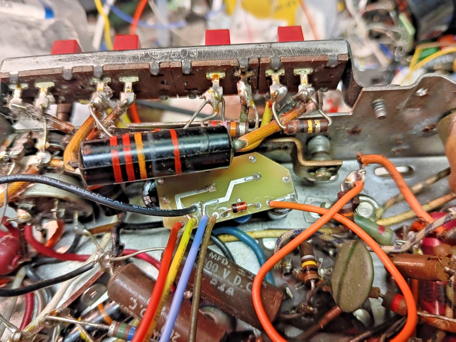 Zenith Transoceanic Electrolytic Capacitor Replacement Module 6