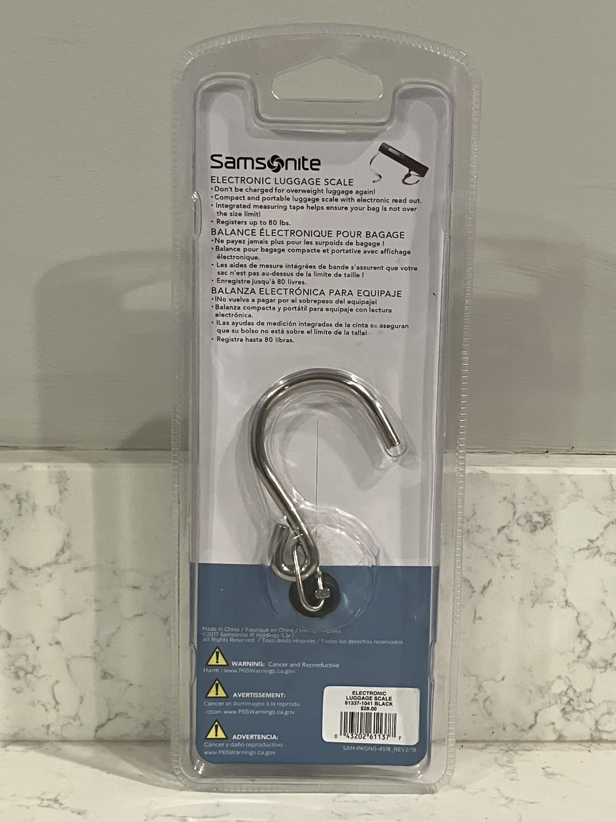Samsonite Electronic Luggage Scale Black One Size Brand New Sealed 2