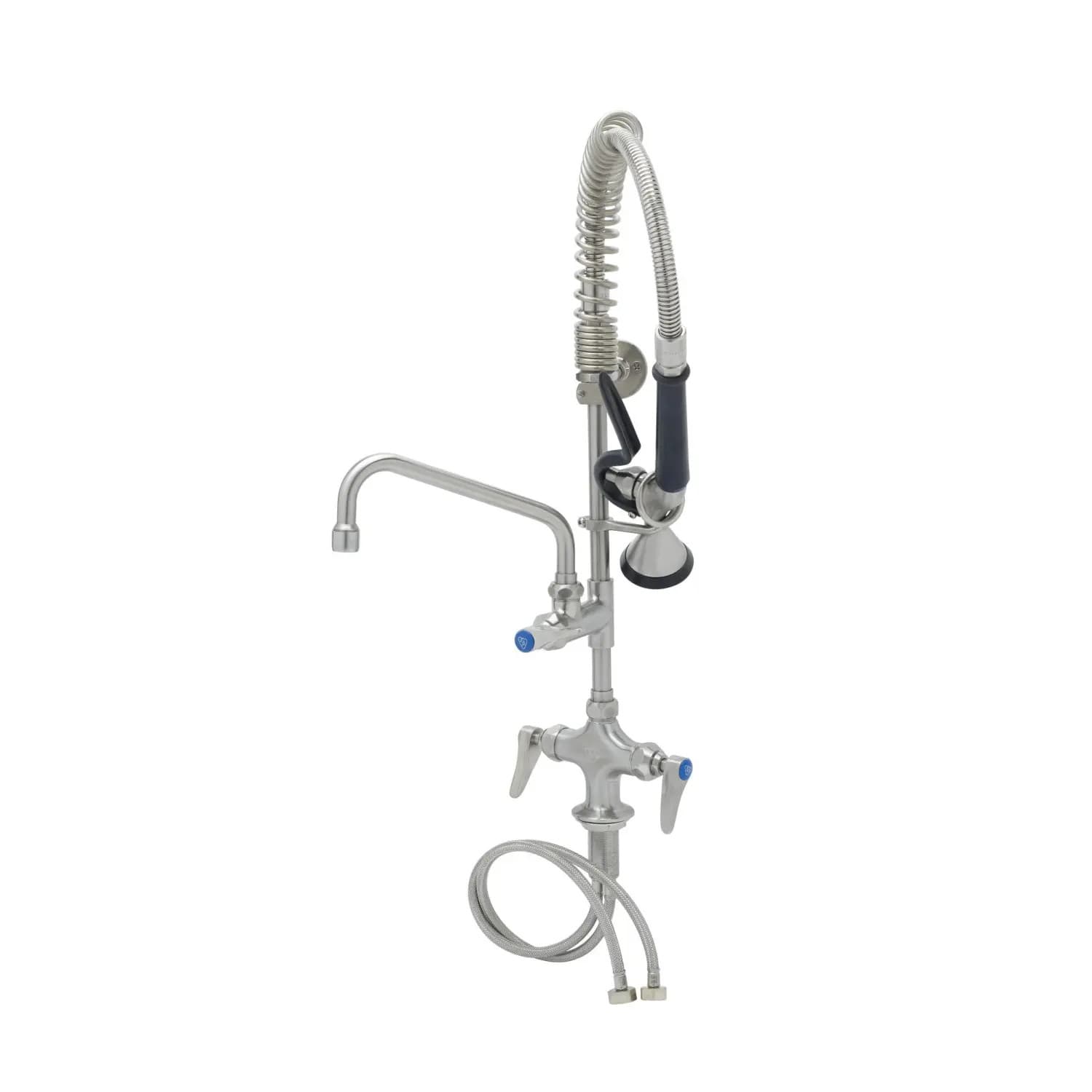 T&S Brass Eversteel Pre-Rinse Unit w/ 8" Swing Nozzle & Add-on Faucet
