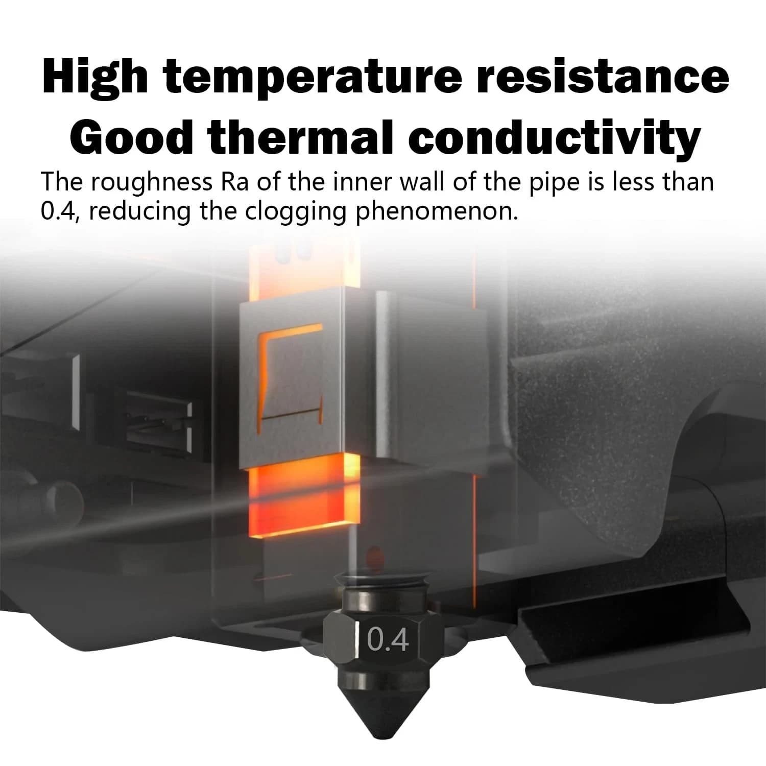 6PCS 0.2MM 0.4MM 0.6MM 0.8MM Hardened Nozzles for Centauri Carbon Stainless Stee 5