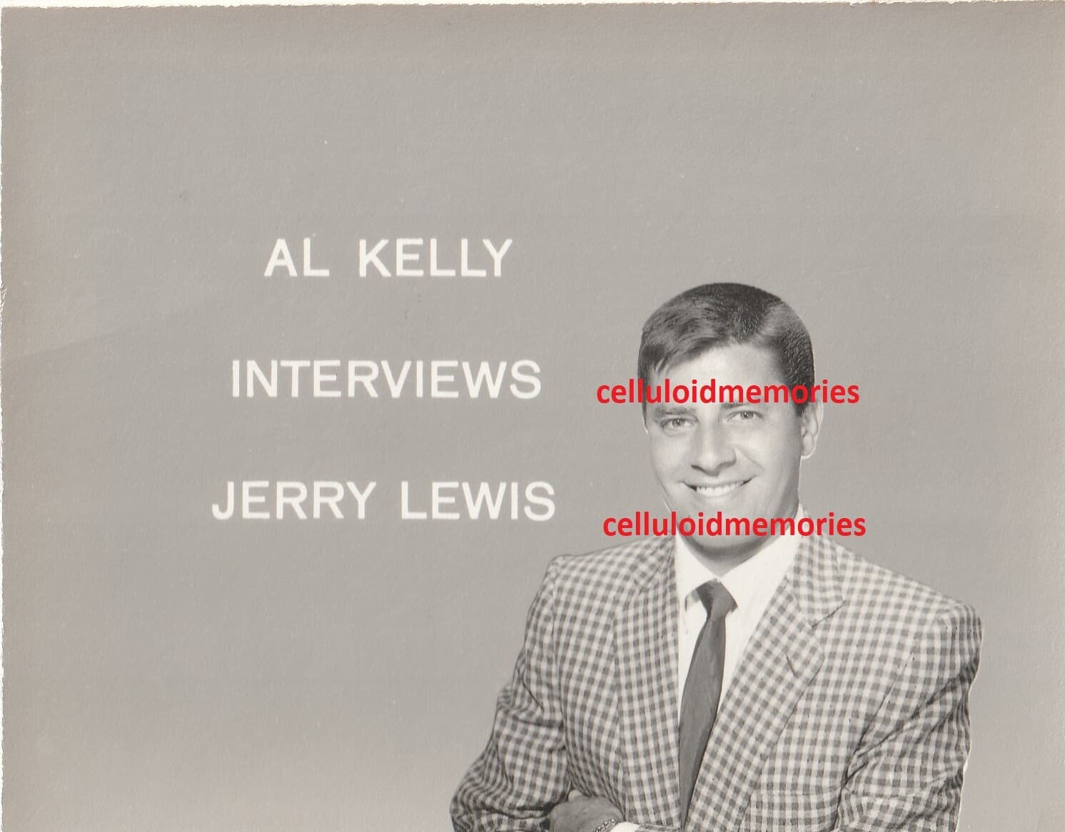 Original NBC Telop Bump Card Promo Photo 1950's Jerry Lewis DBW