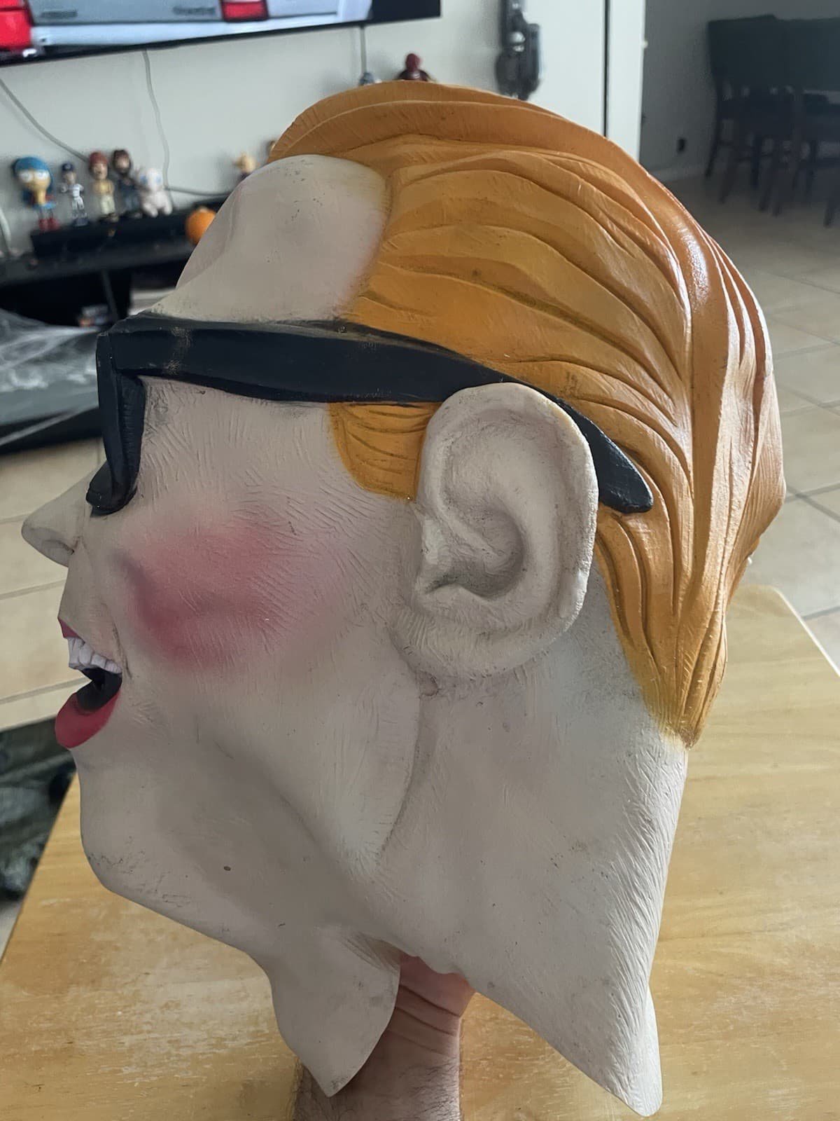 Max Headroom Mask Rubber Halloween Vintage 1980s 3