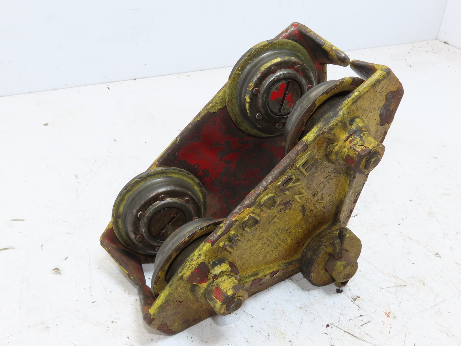 CM Moore Ball Bearing Hoist Beam Trolley 1/4 Ton Capacity