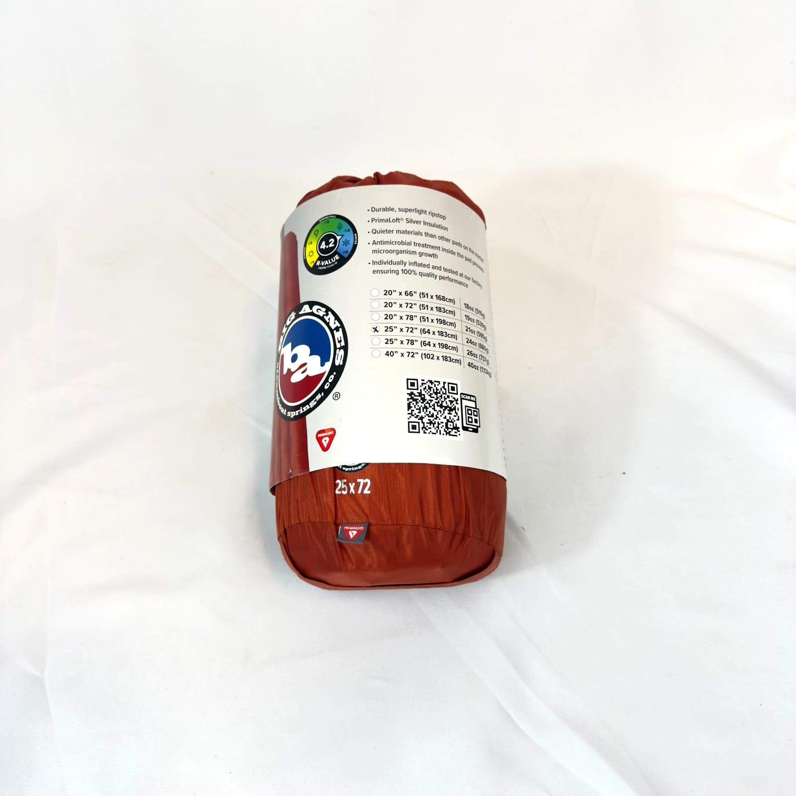 Big Agnes Rapide SL Insulated Sleeping Pad 25x72 Inches 4