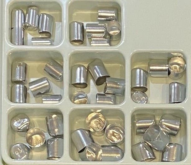 Dental Aluminum Shell Temporary Crowns Starter Kit - Asstd sizes #1-20 (100 pcs) 3