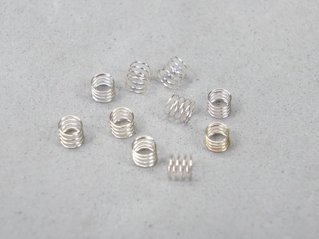 HO Slot Car Parts - HCS - Aurora AFX Pick Up Shoe SPRINGS Lot of 5 Sets - New