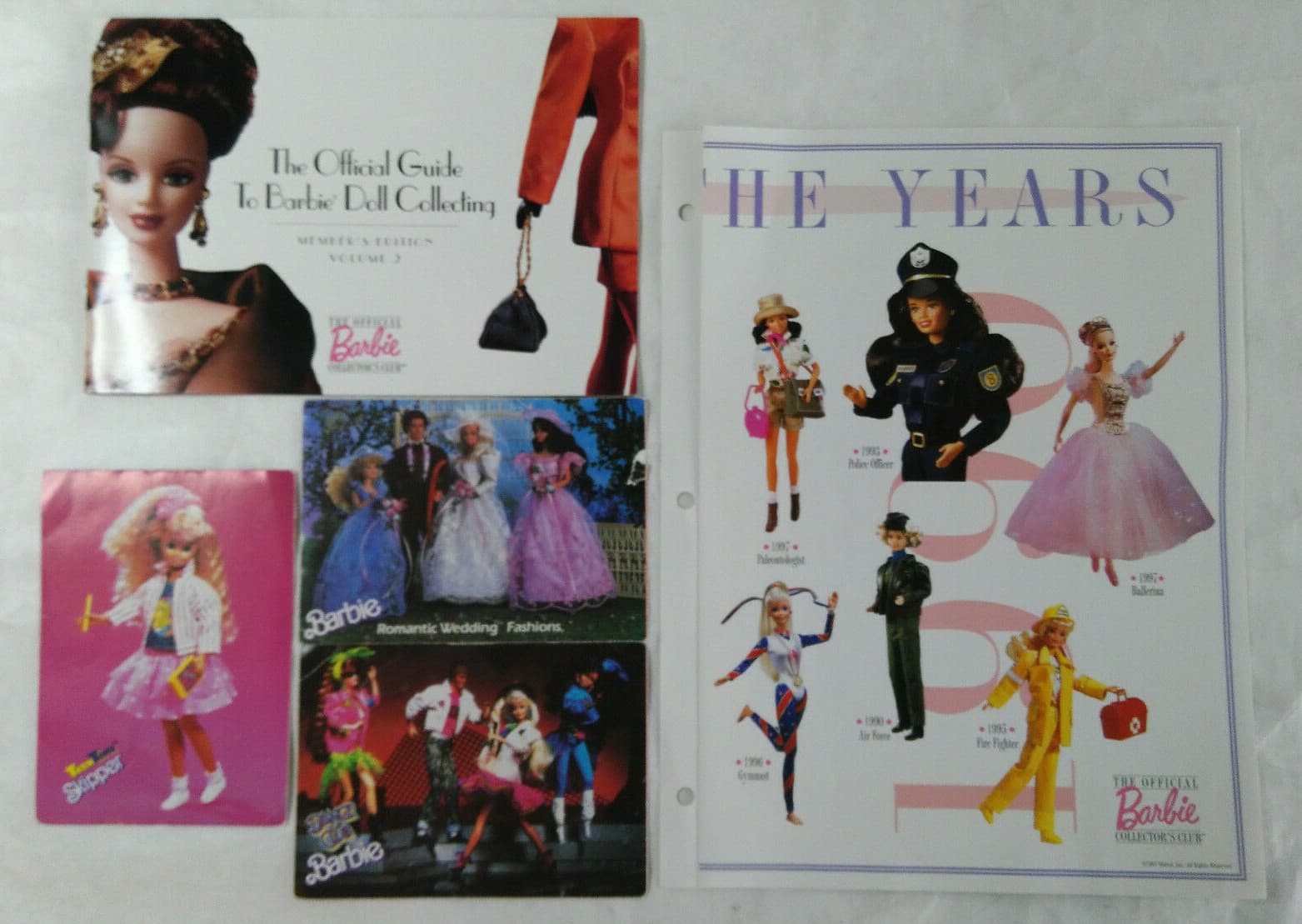 1989 Barbie Postcards / 1998 Guide to Barbie Doll Collecting / 1997 Careers