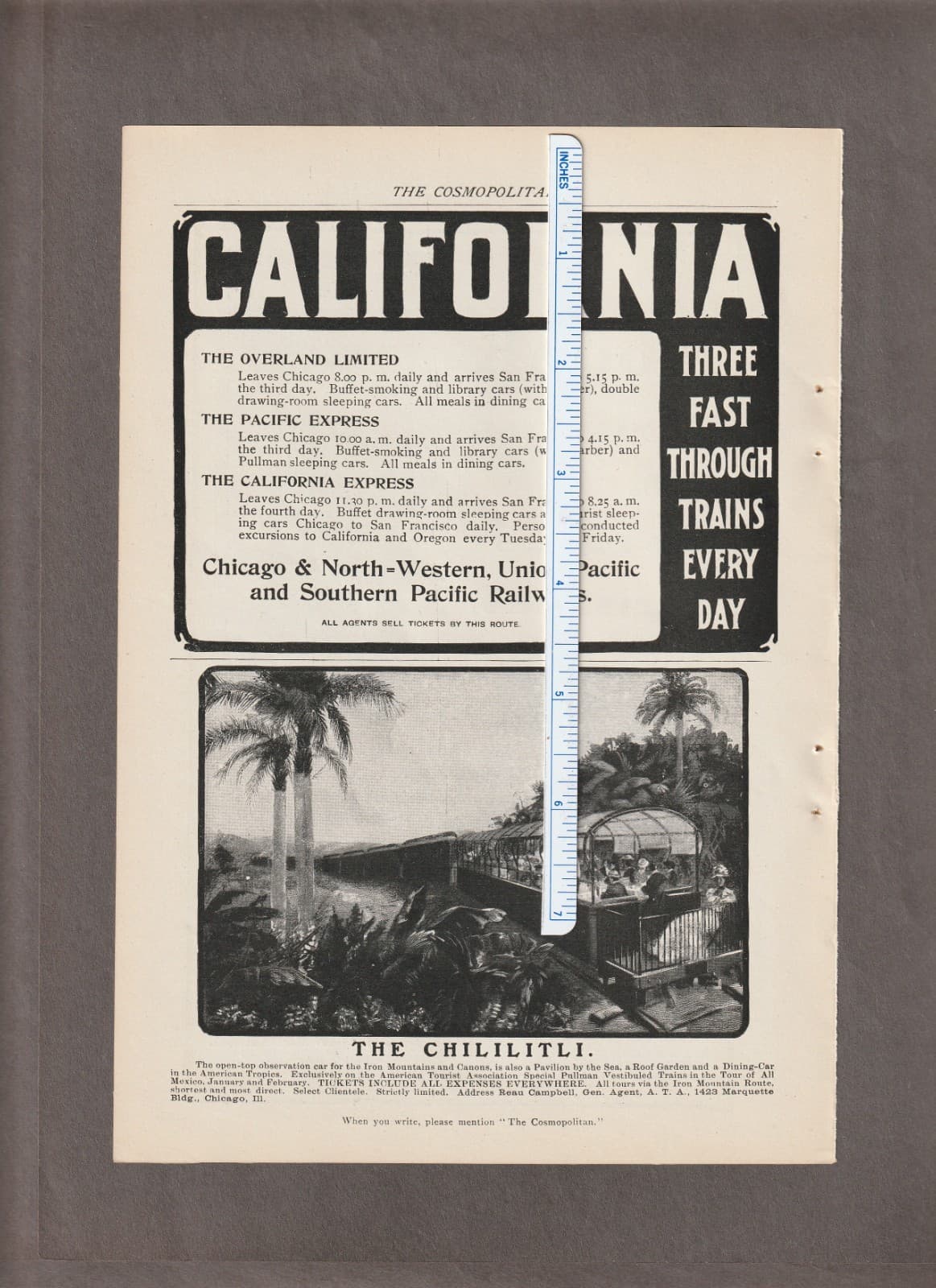 1901 KODAK Magazine AD~CHRISTMAS/Young Woman Photo~CHILILITLI Mexican TRAIN 2