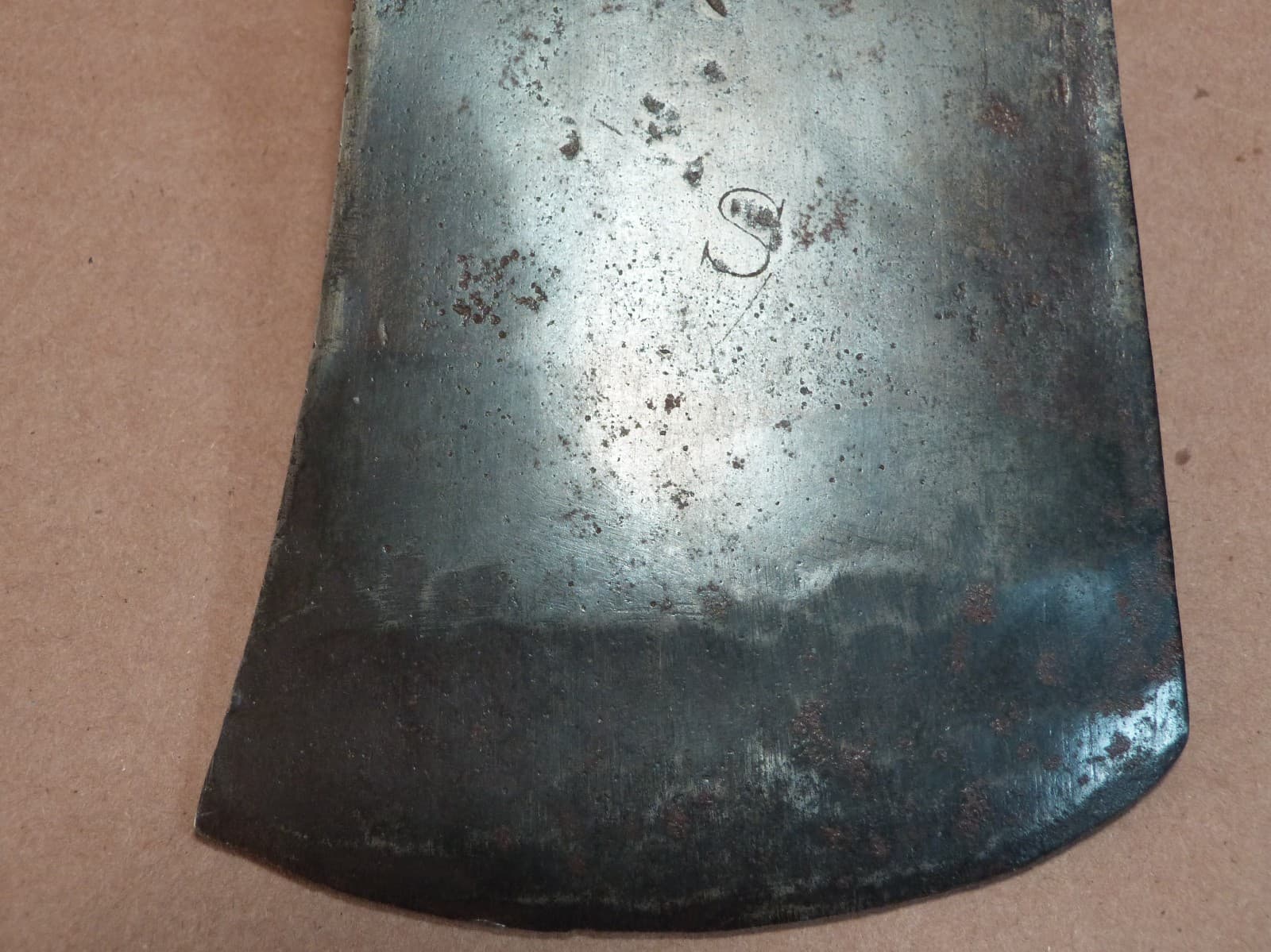 Vtg 3 1/4lb  Axe found in Maine marked S 31 (1931) Spiller -Emerson & Stevens ? 6