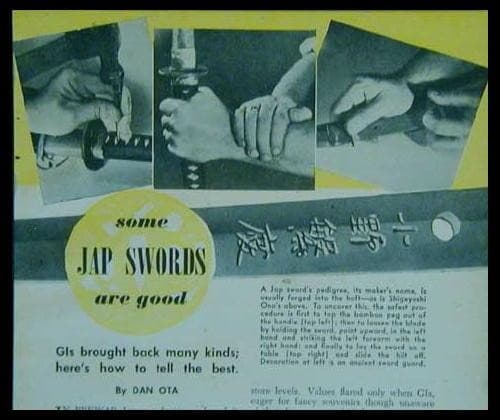 How-To Identify Antique Japanese Nippon-to Swords 1946 Samurai pictorial