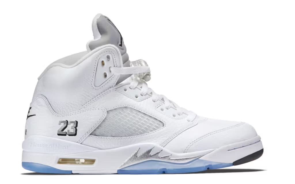 Men's Jordan 5 "White Metallic" (2026) Size US 7-12 3