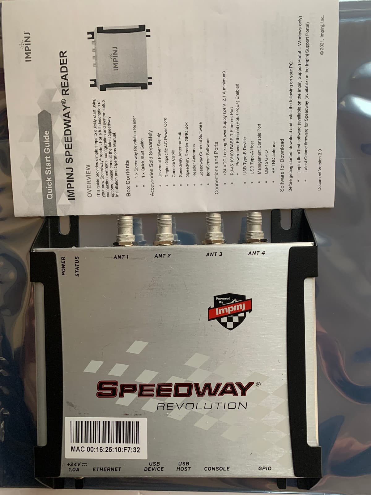 Impinj R420 Speedway Revolution UHF RFID Card Reader IPJ-REV-R420-USA1M – 4 Port 3