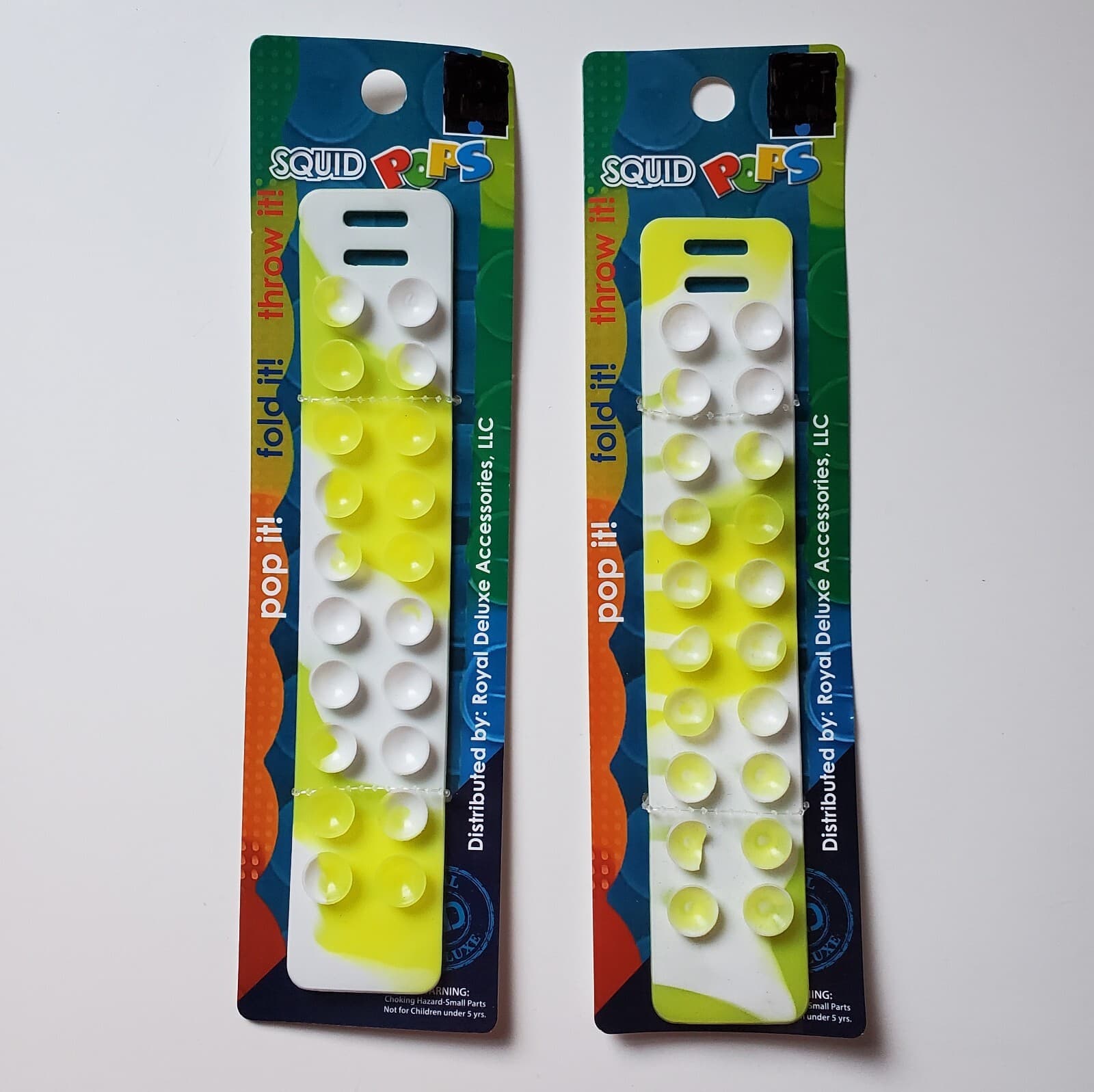 Lot of 8 Squid Pops Fidget Straps / Bracelet Pop It Party Favors Easter Basket  2