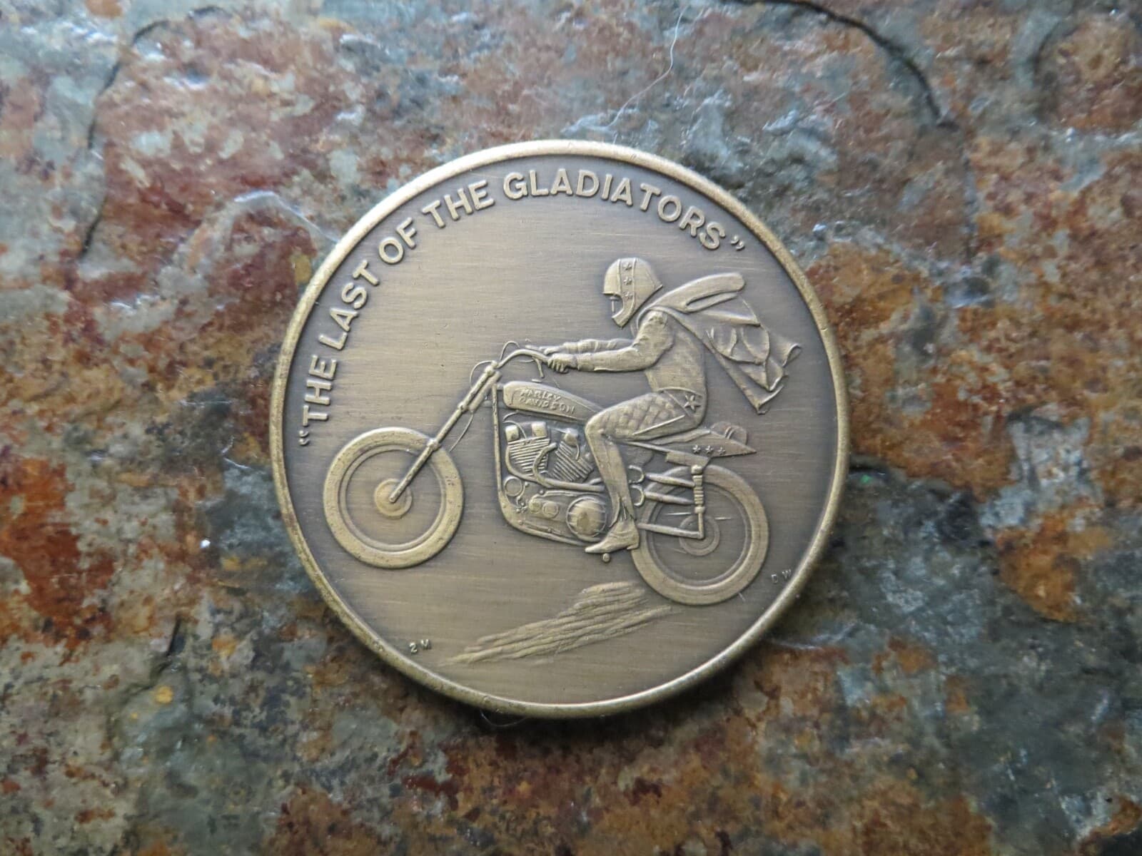 ONE EVEL KNIEVEL ORIGINAL '72 SOLID BRONZE COIN FROM SNAKE RIVER CANYON JUMP! 3