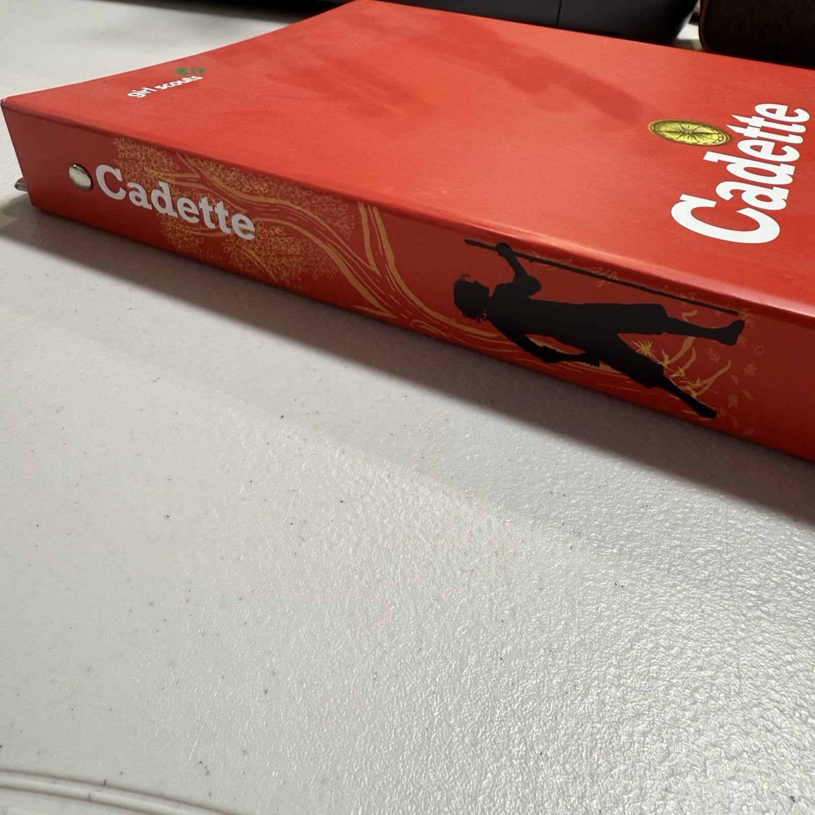 Girl Scout Cadette A Girls Guide To Scouting Binder Book Handbook + 2 Badges 2