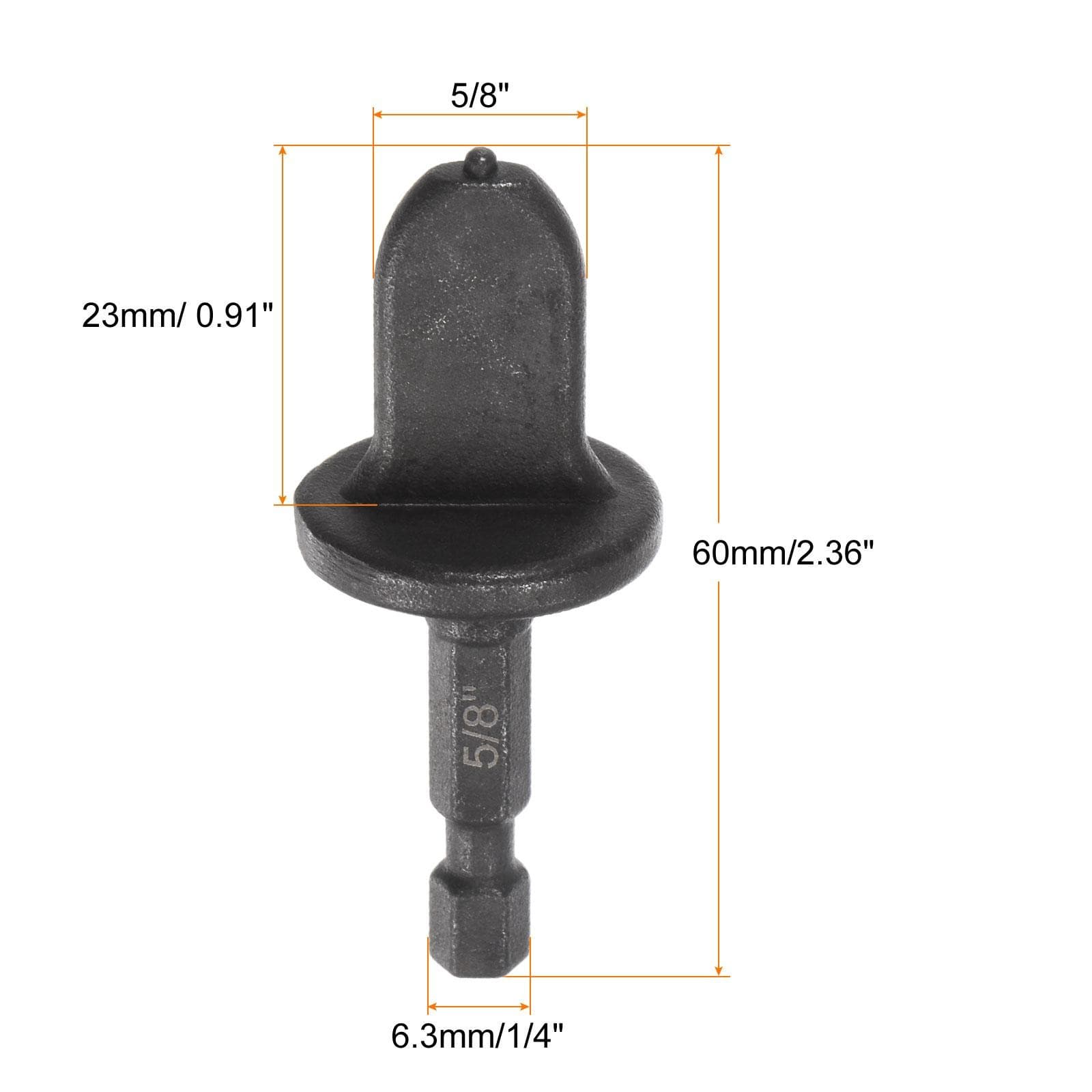 5/8" Swage Tube Expander Drill 1/4" Hex Handle for Copper Aluminum Pipe 2