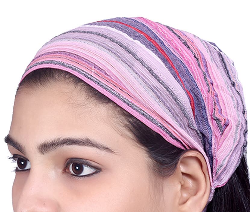 US STOCK 10 Pieces Women Cotton Headband Striped Wide Hairband Lot Bandana Yoga 6