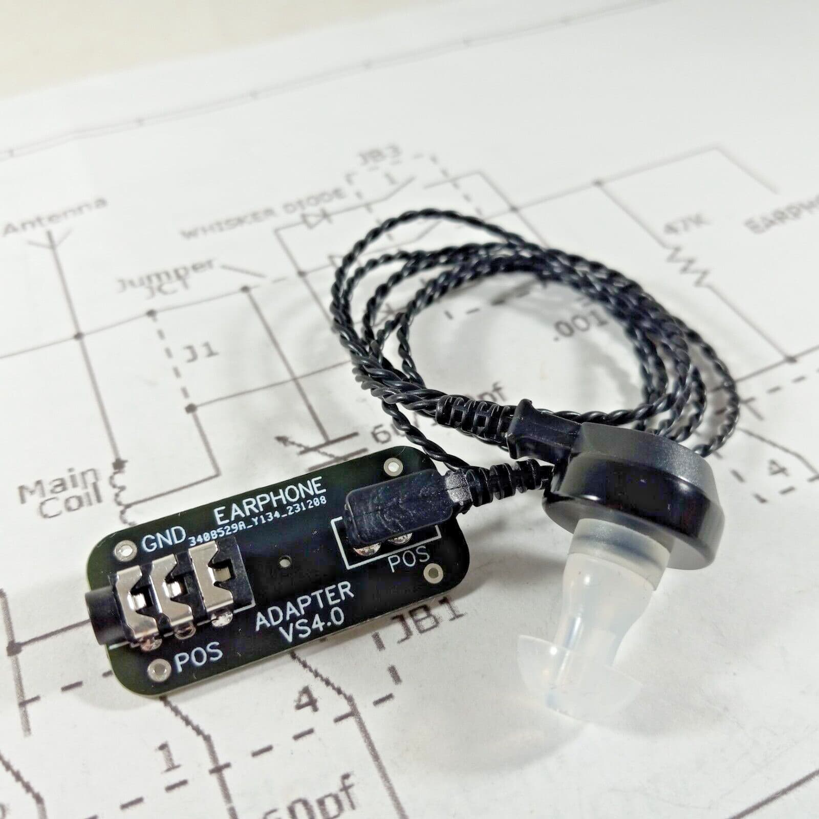 Crystal Radio Higher Impedance Earphone Wide Frequency with Integral Jack-BLJ 3