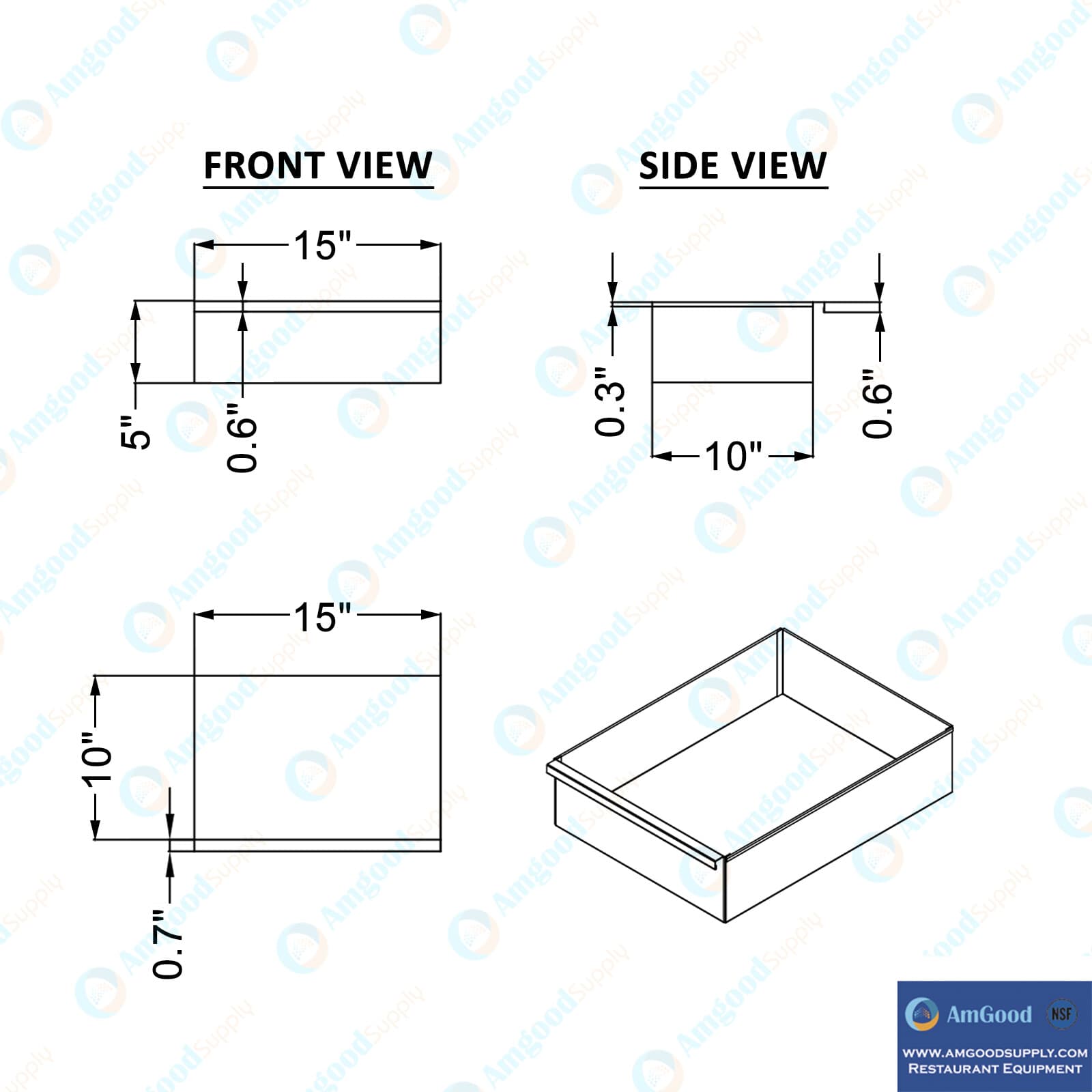 Stainless Steel Work Table With a Drawer 5