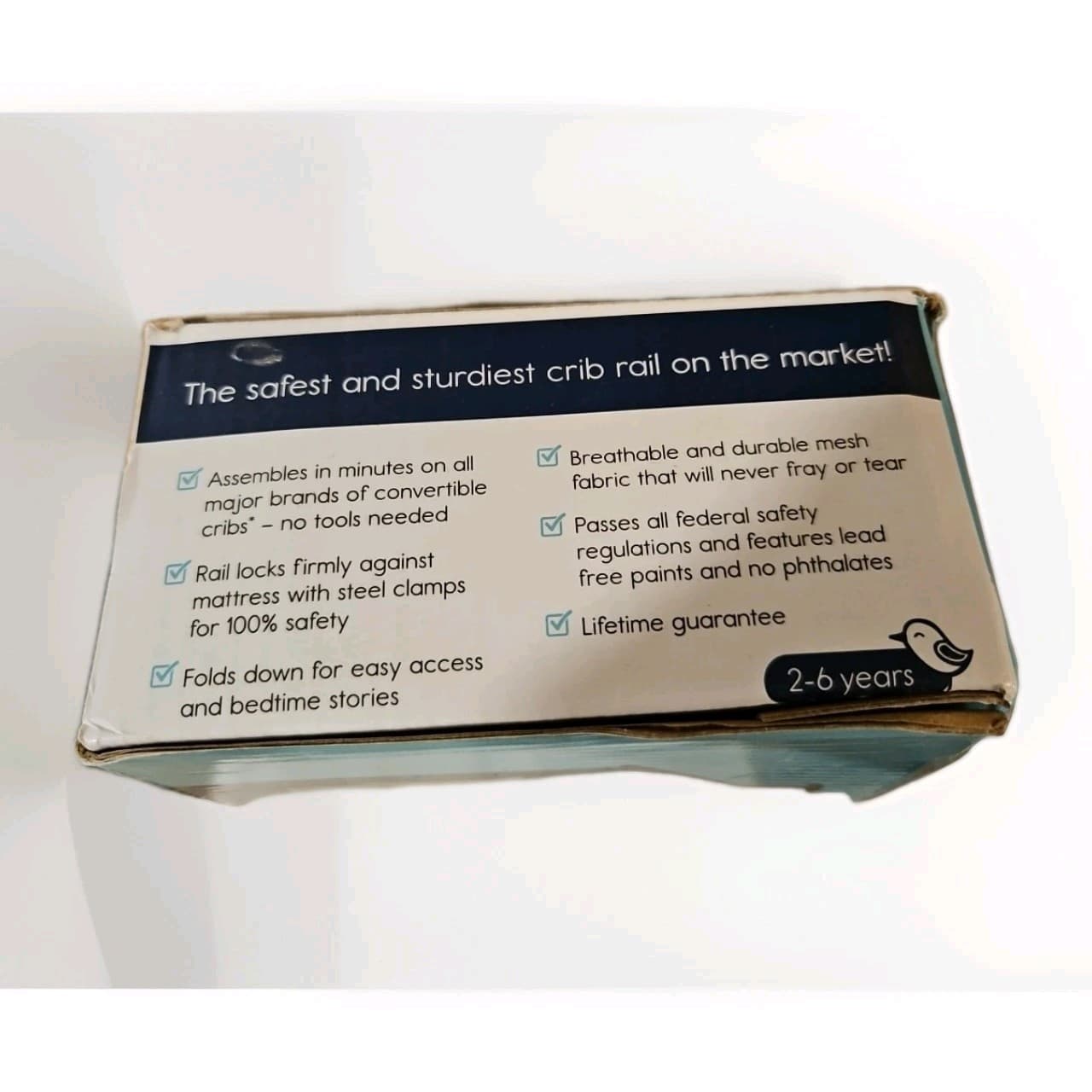 HICCAPOP CRIB RAIL GUARD / CRIB BED RAIL FOR TODDLERS~Open Box 4