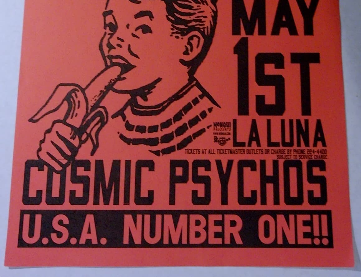 Cows w/ The Dwarves Poster 1998 Original La Luna Portland OR Concert Show Flyer 3