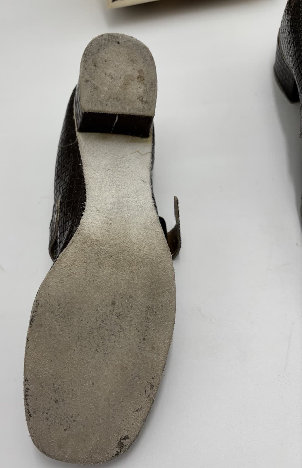 Coast Square Dance Shoes Womens Size 7.5N Brown Basket Vtg 80s orig Box/receipt 4