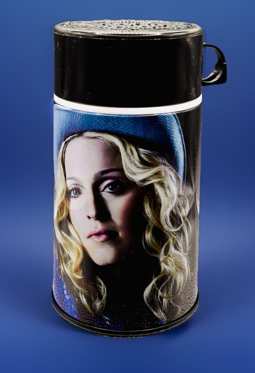 MADONNA MUSIC ALBUM ERA PROMO LUNCHBOX w THERMO BOY TOY NECA CIRCA 2000 4