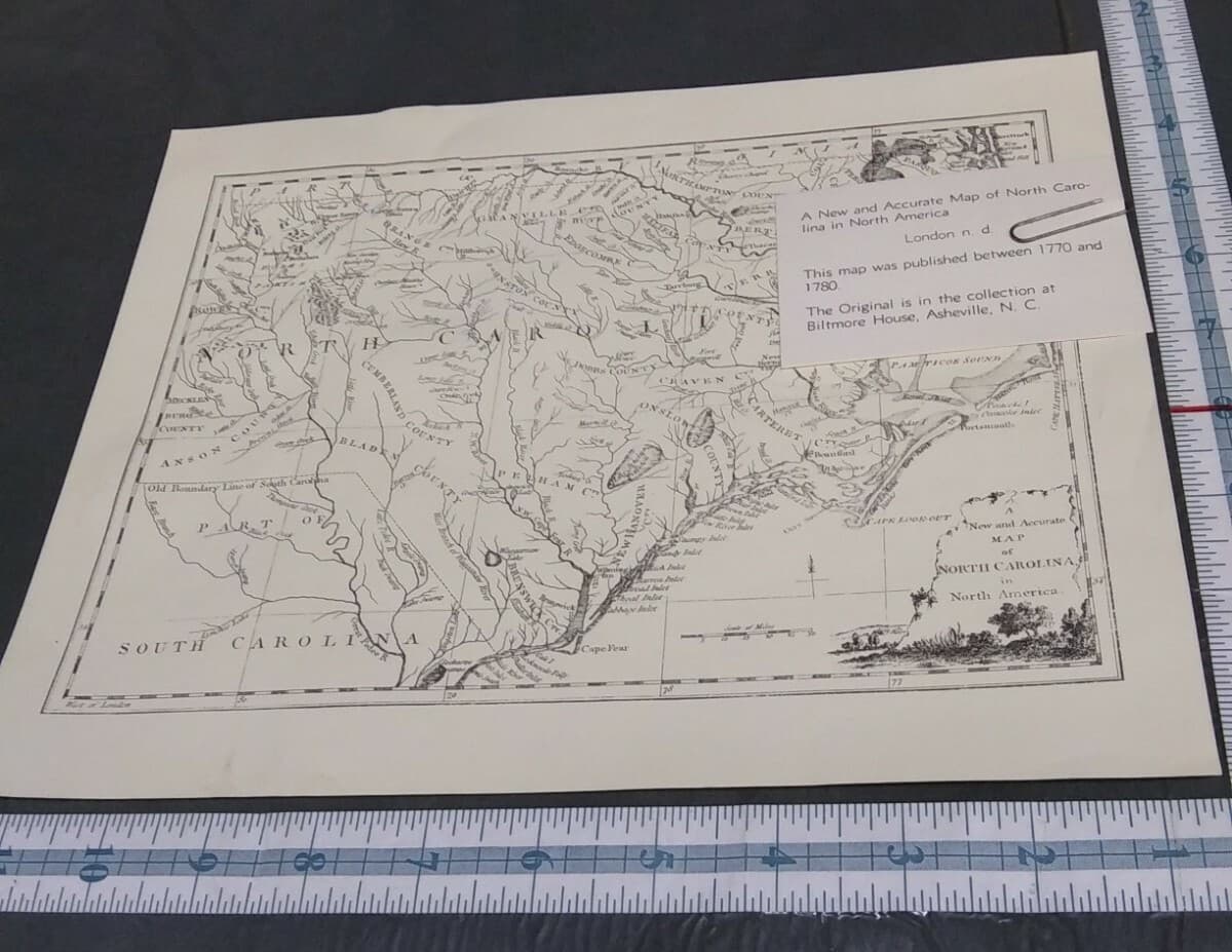 Exclusive Reproductions Map Collection Biltmore House Historical NC 4