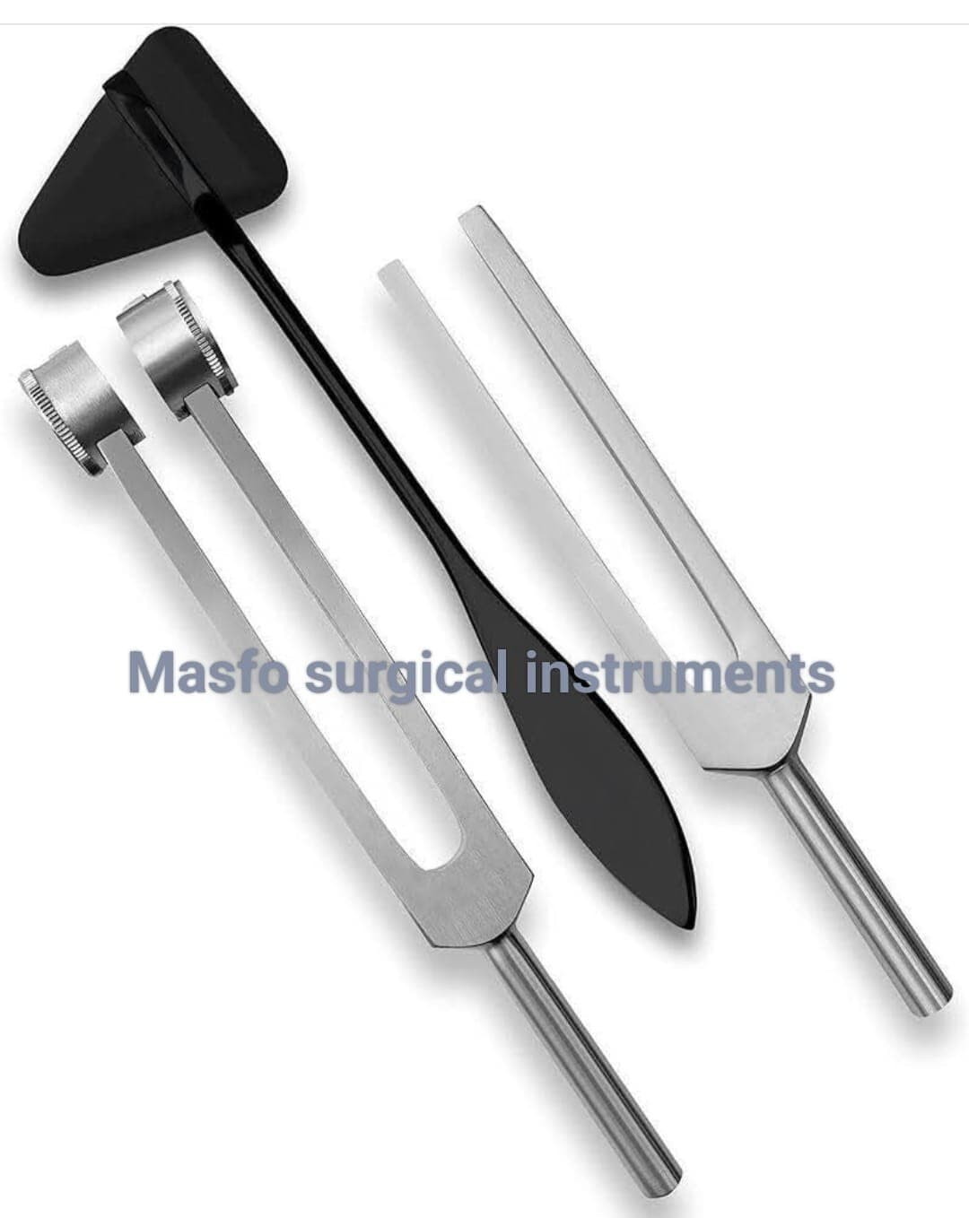 Aluminum Sensory Tuning Forks c 128,512+Taylor Percussion Hammer Diagnostic kit 2