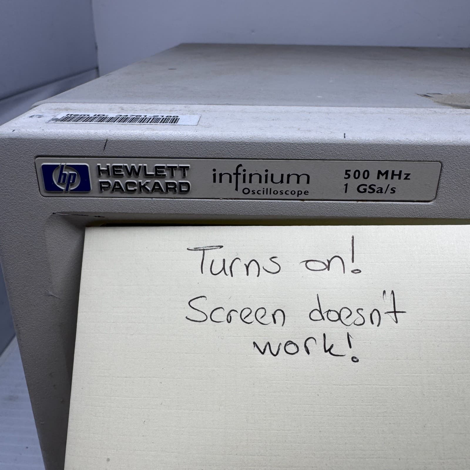 HP 54815A Infiniium 4-Channel 500 MHz 1 GSa/s Oscilloscope Used Screen Non Work 4
