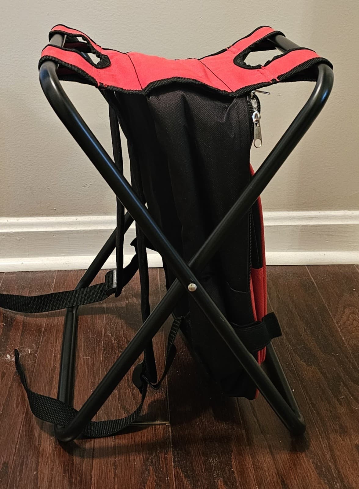 Campout Backpack Insulated Cooler Bag with Folding Seat Fishing Hunting Hiking  2