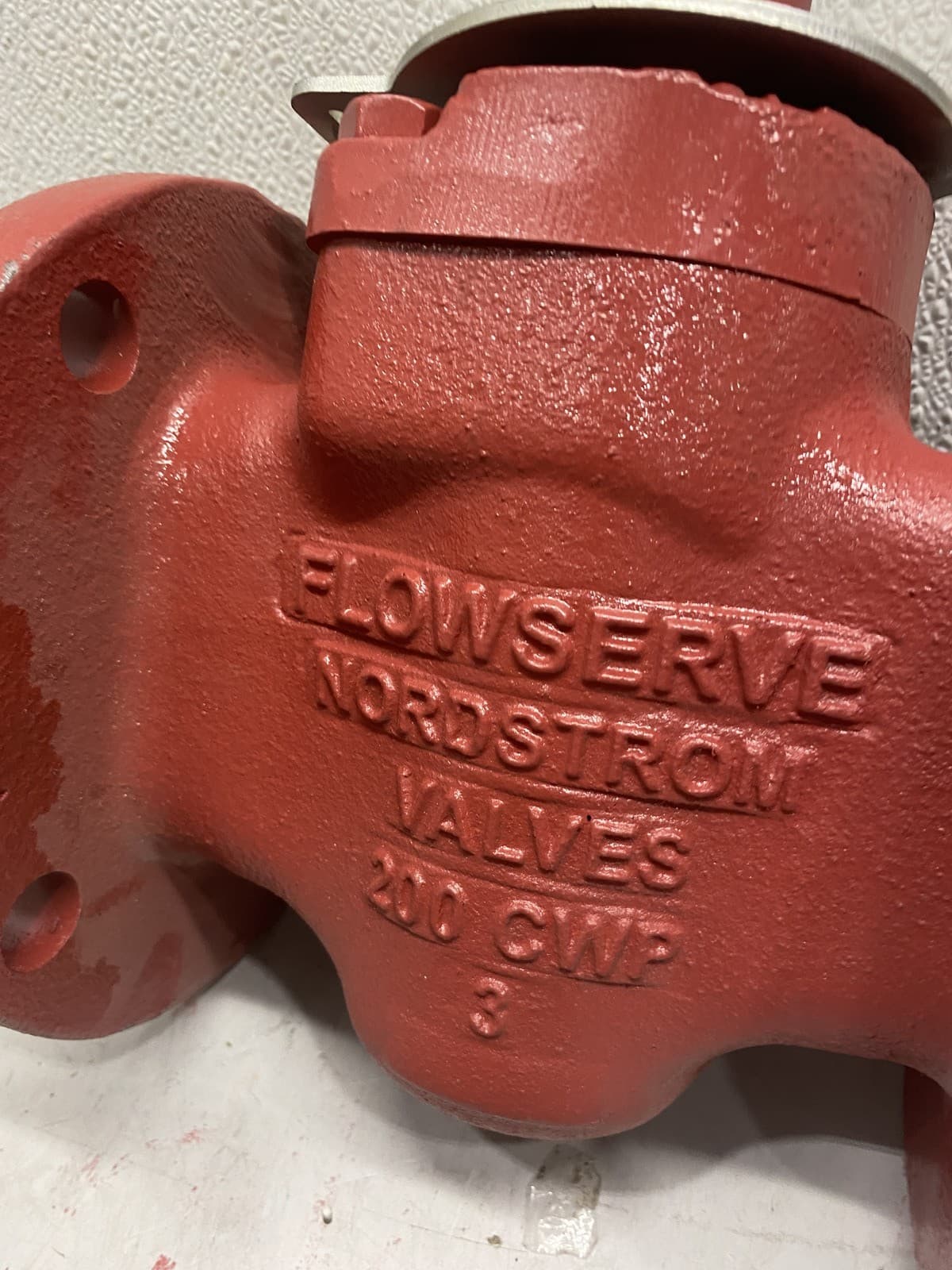 Nordstrom Flowserve Valve 200 CWP 3" 3