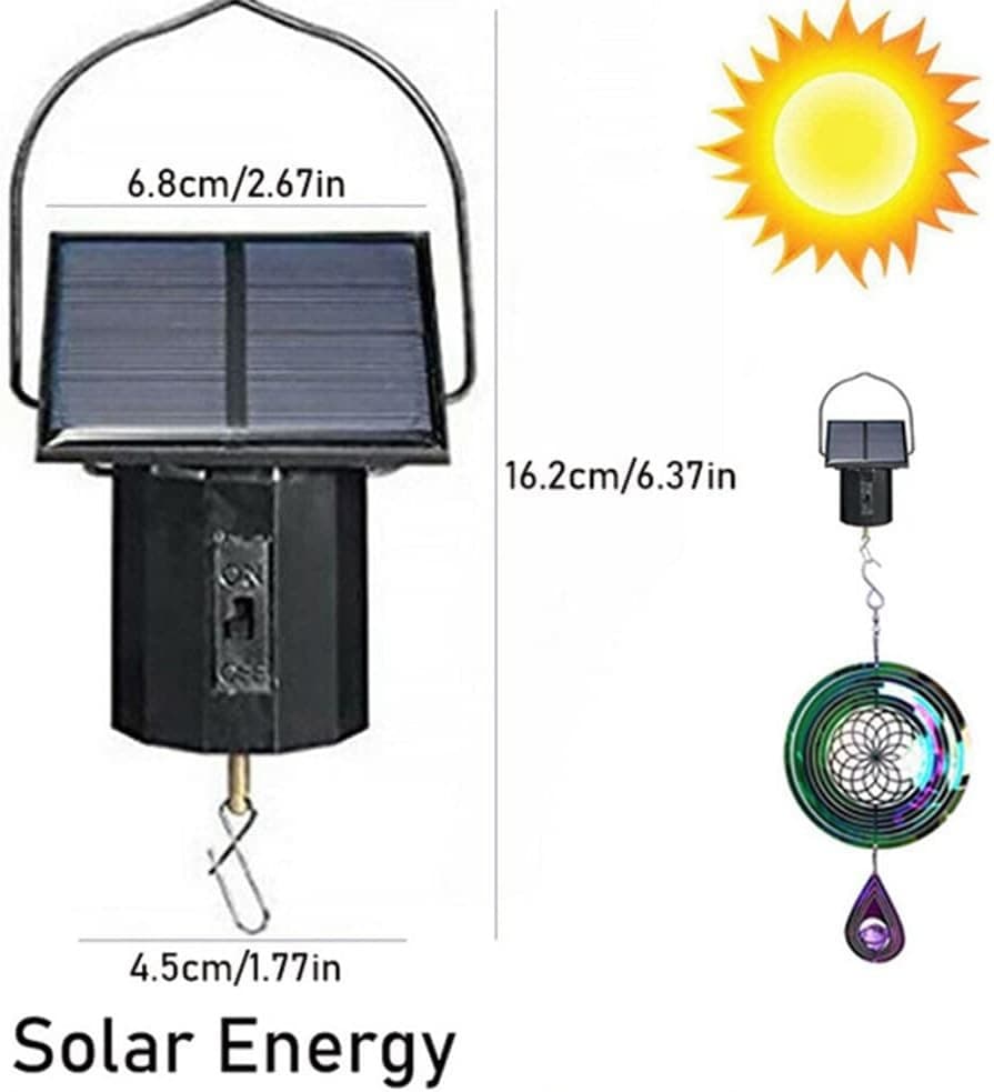 Wind Spinner Motor Solar Energy Rotating Motor for Garden Spinners Wind spinner  3