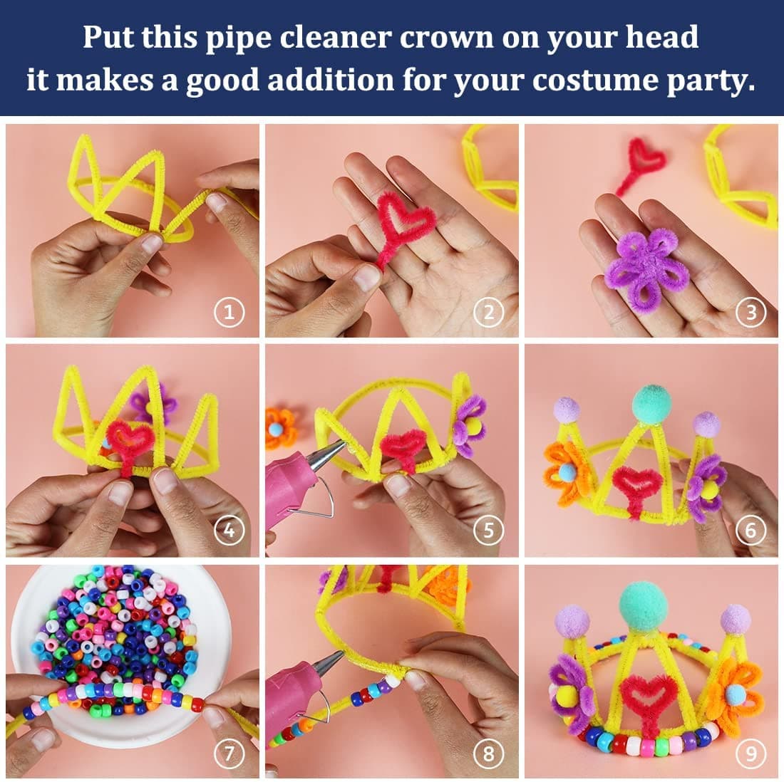 Pipe Cleaners, Pipe Cleaners Craft, Arts and Crafts, Crafts, Craft Supplies, Art 5
