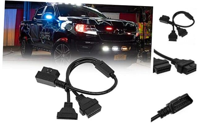 OBD-II Splitter Cable and Speed Turtle | OBD-2 Emergency Warning Strobe Light 