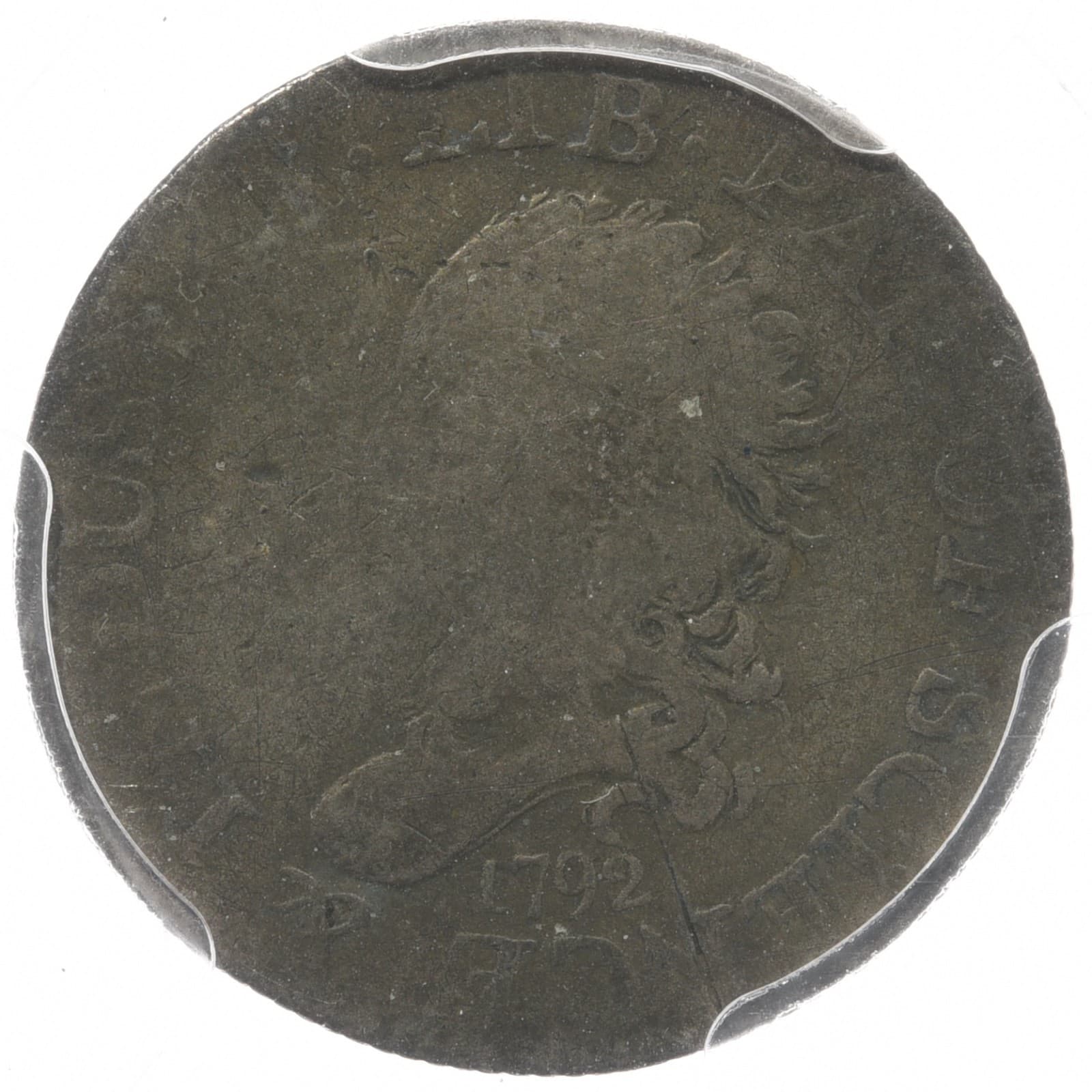 1792 H10C PCGS AG Det.  Half Disme - Solid Good+ Obverse