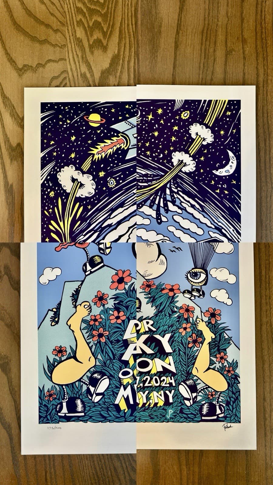 Phish Poster Albany MVP Arena Divided Sky 2025 Jim Pollock Show Edition Print 2