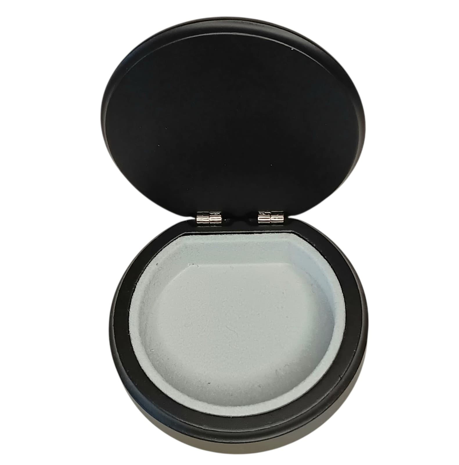 VTG Madonna & Child Rosary Box Sterling Silver & Wood Jewelry Trinket Box 3"x1" 6