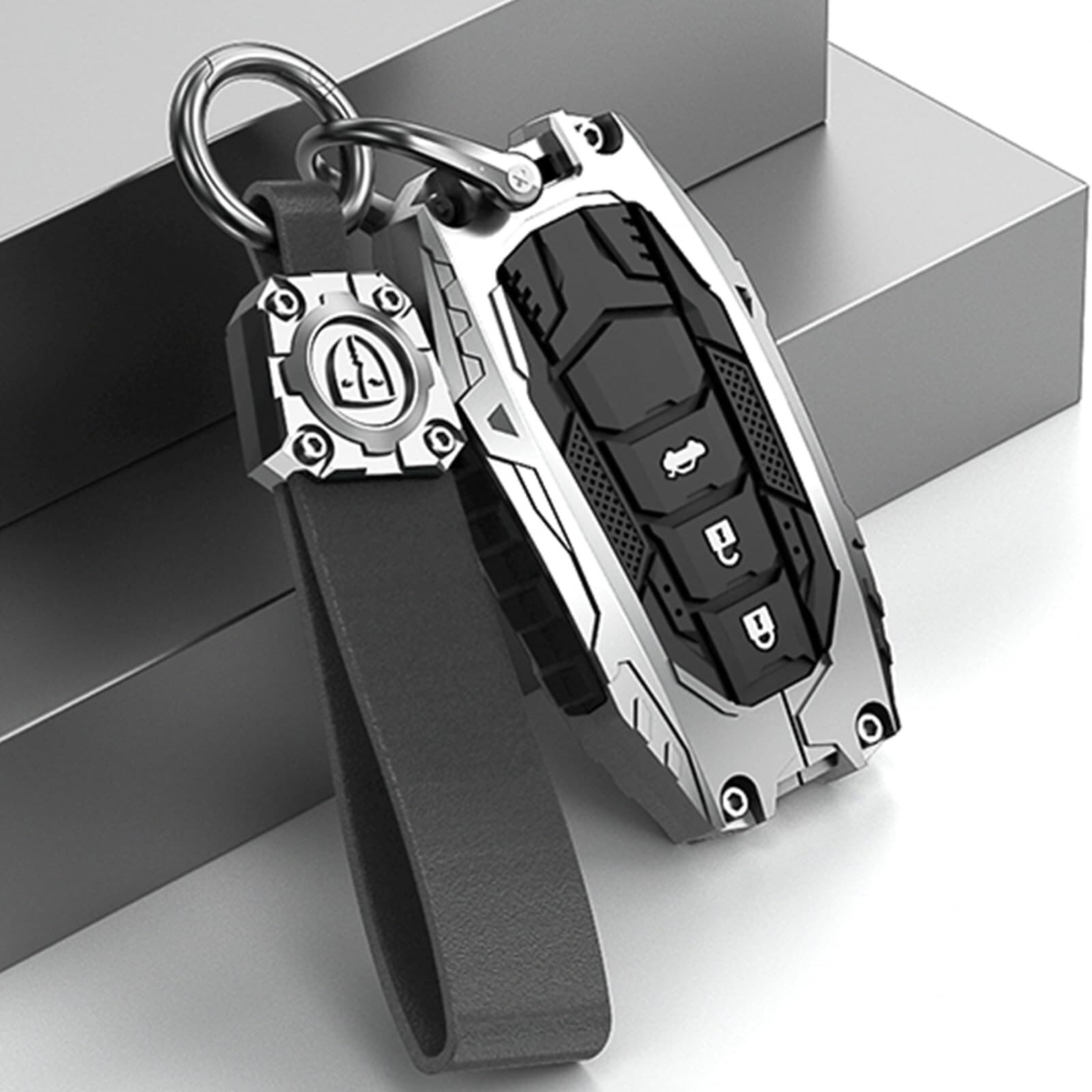 Heavy Metal Key Fob Cover Case Protector for Toyota,Car Key Case Full Protect... 3