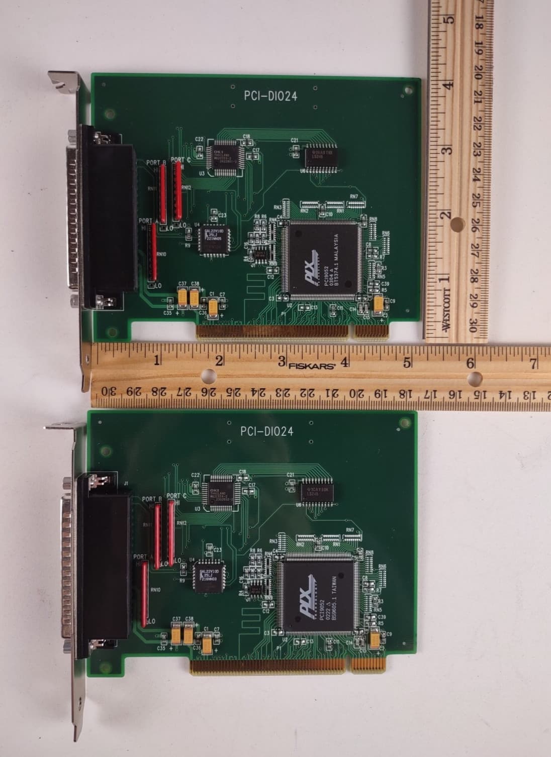 TWO PCI-DIO24 Universal Multi-function Data Acquisition Card LOT #1 2
