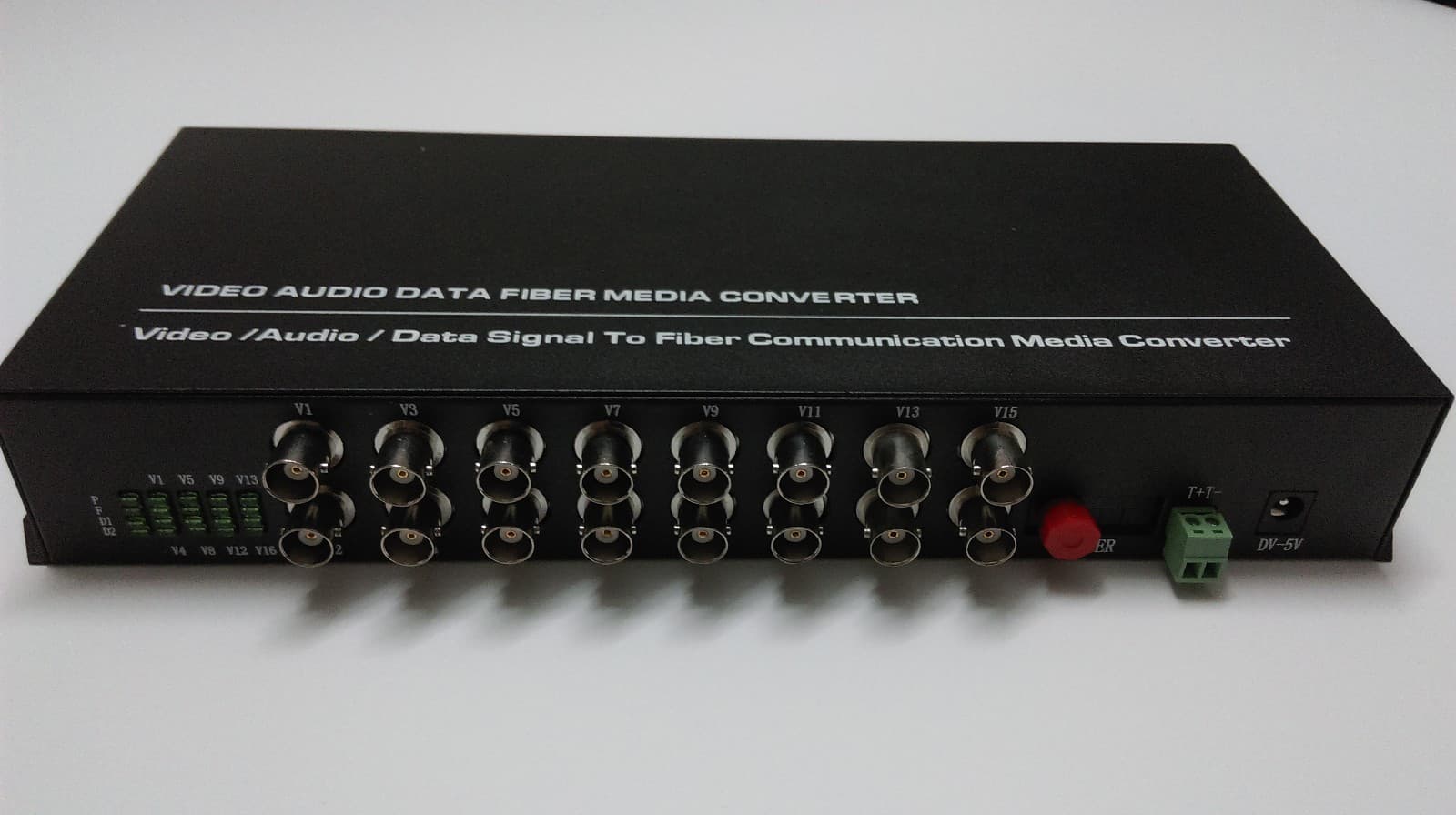 RS485/FC 20Km 16 channel Video Fiber Optic Media Converter Transmitter Receiver  4